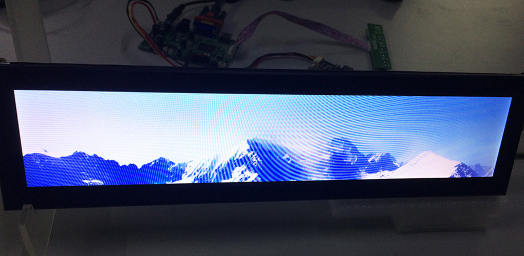 15.6 inches 1/3 Cut Bar LCD/1366x256/500 nits